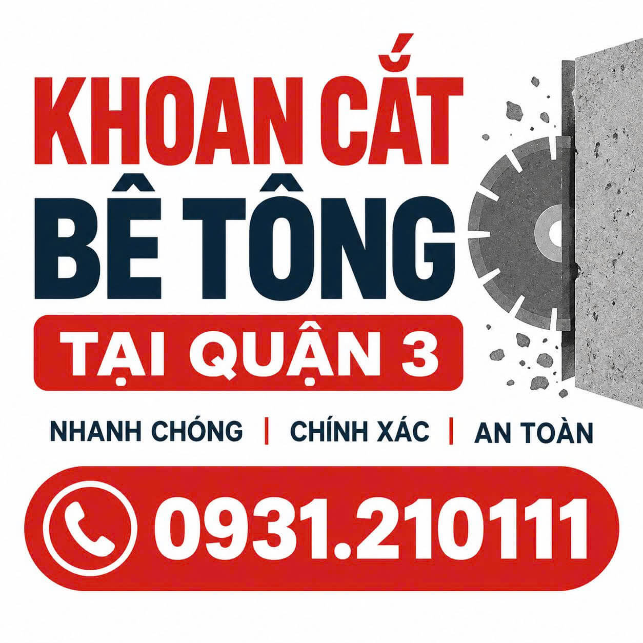 Khoan Cắt Bê Tông ở Quận 3