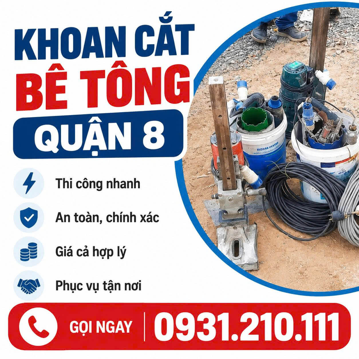 Khoan Cắt Bê Tông ở Quận 8