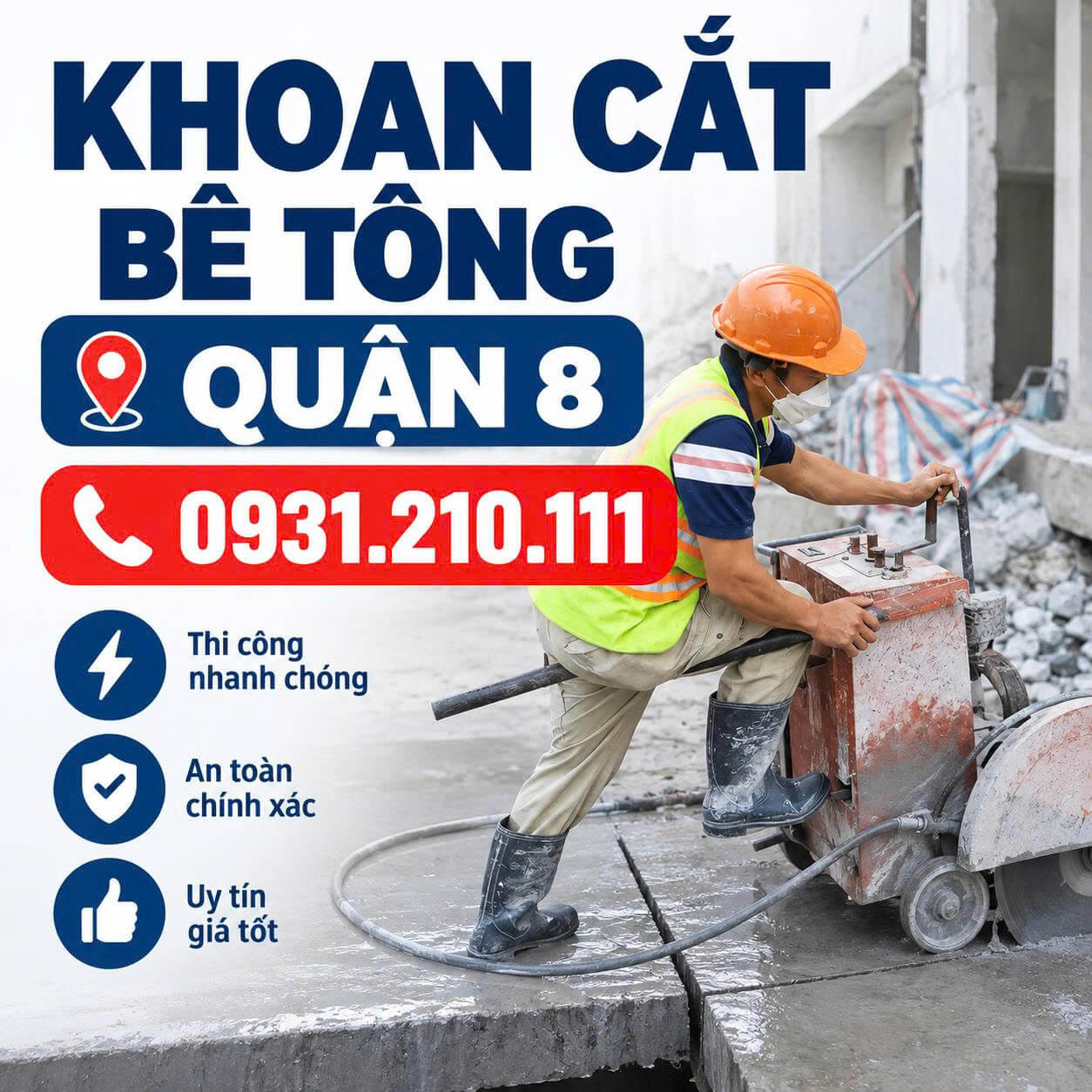 Khoan Cắt Bê Tông ở Quận 9