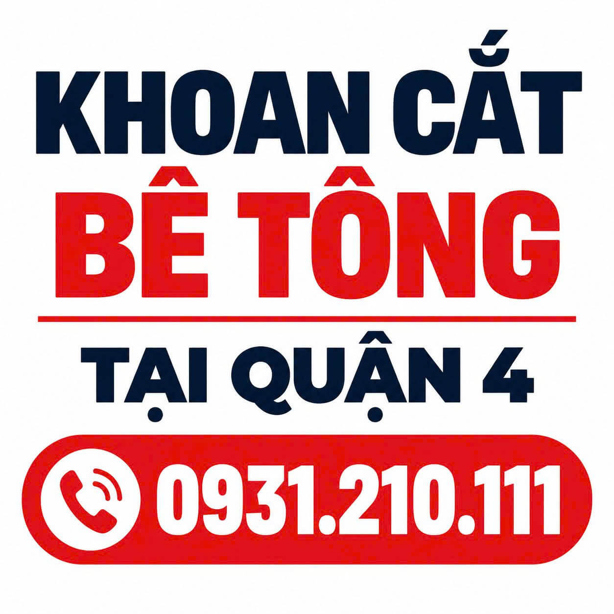 Khoan Cắt Bê Tông ở Tại Quận 4
