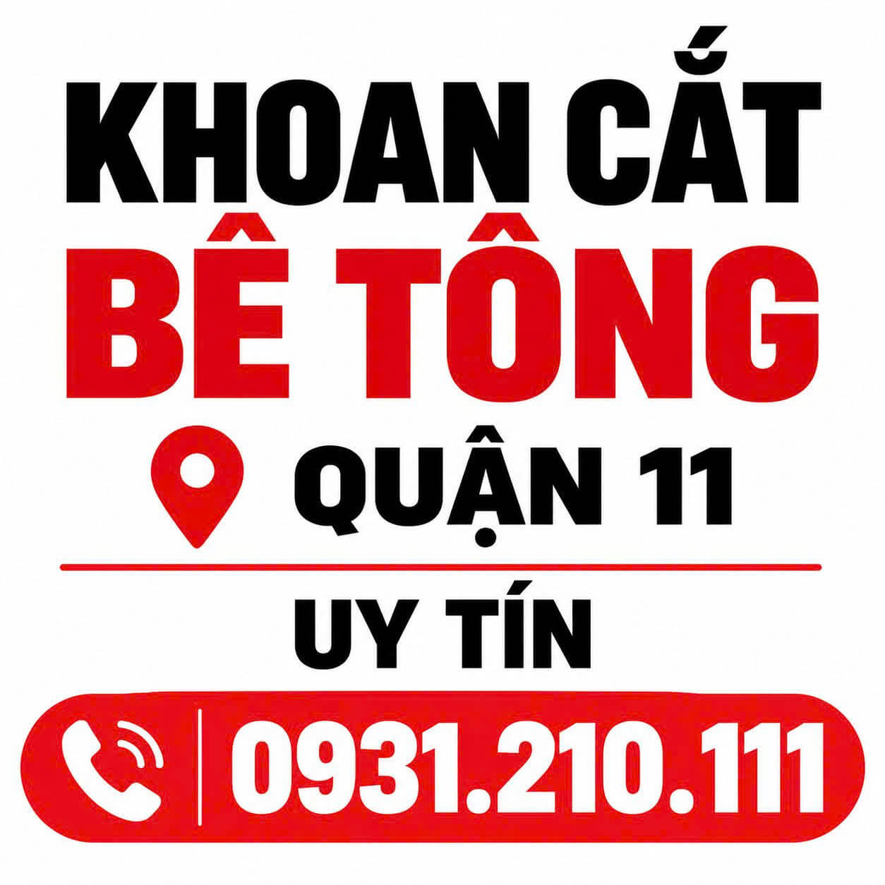 Khoan Cắt Bê Tông Quận 11