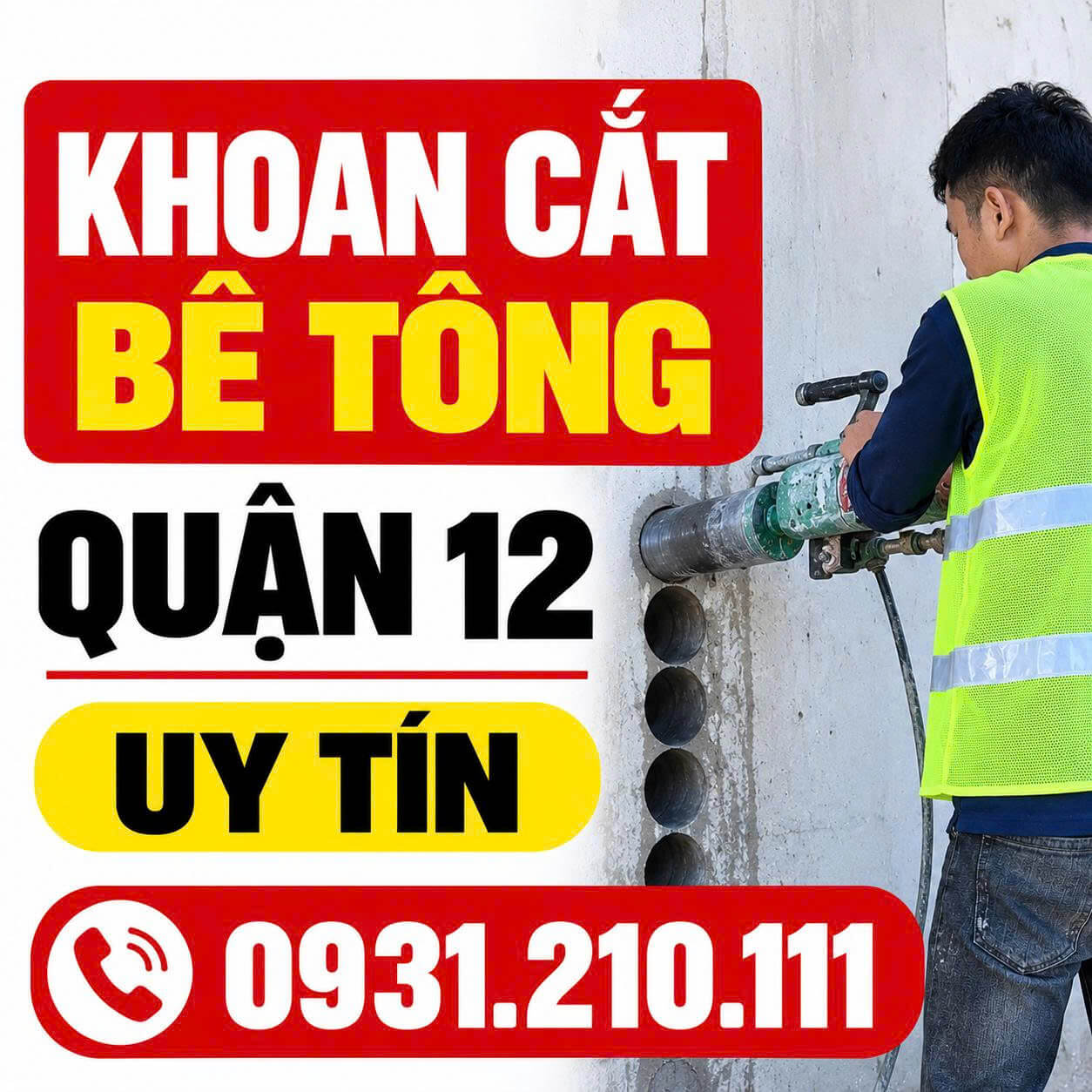 Khoan Cắt Bê Tông ở Quận 12