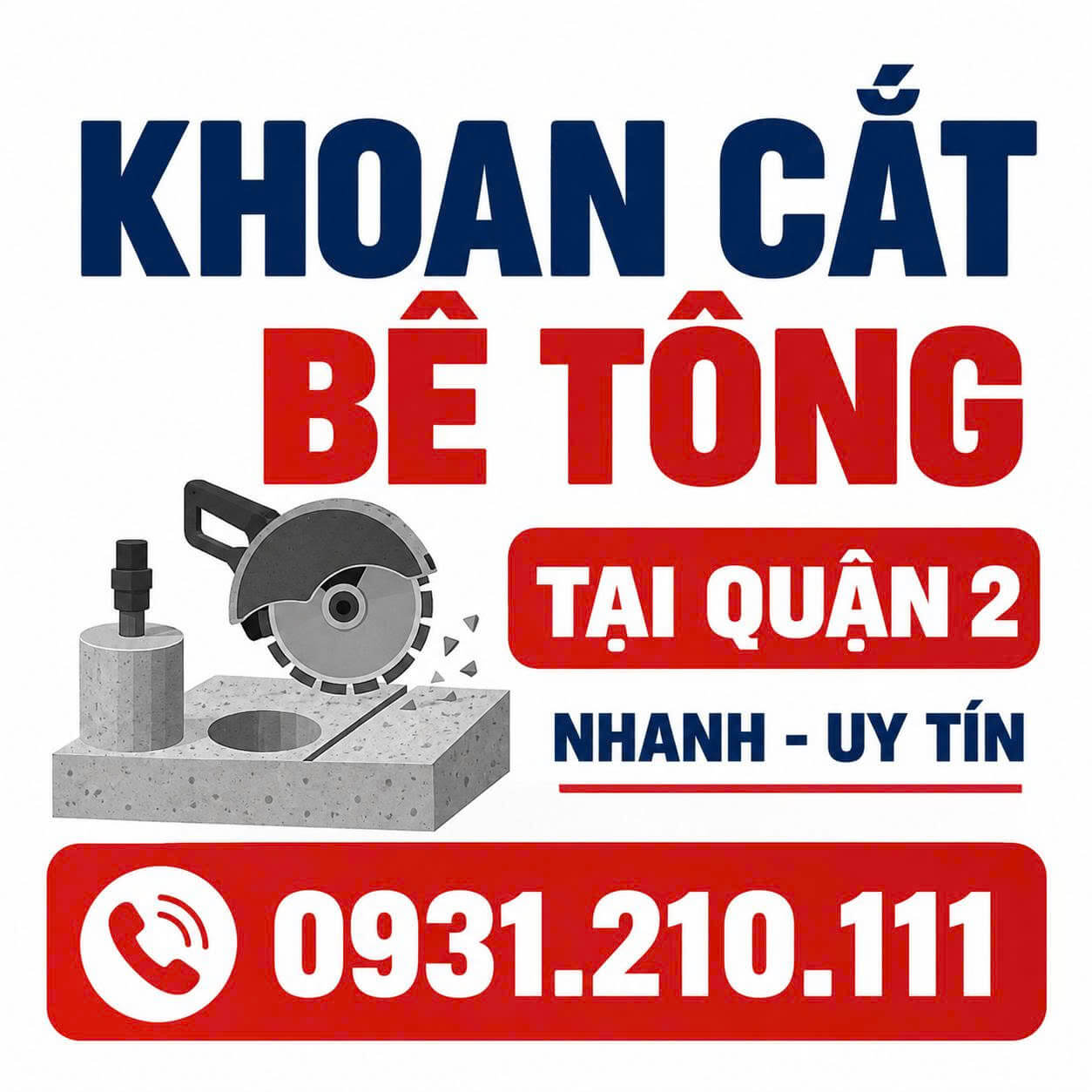 Khoan Cắt Bê Tông ở Quận 2