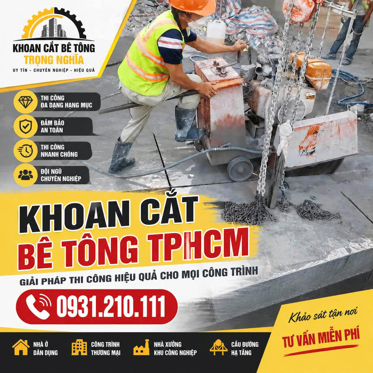 Cắt Bê Tông TPHCM