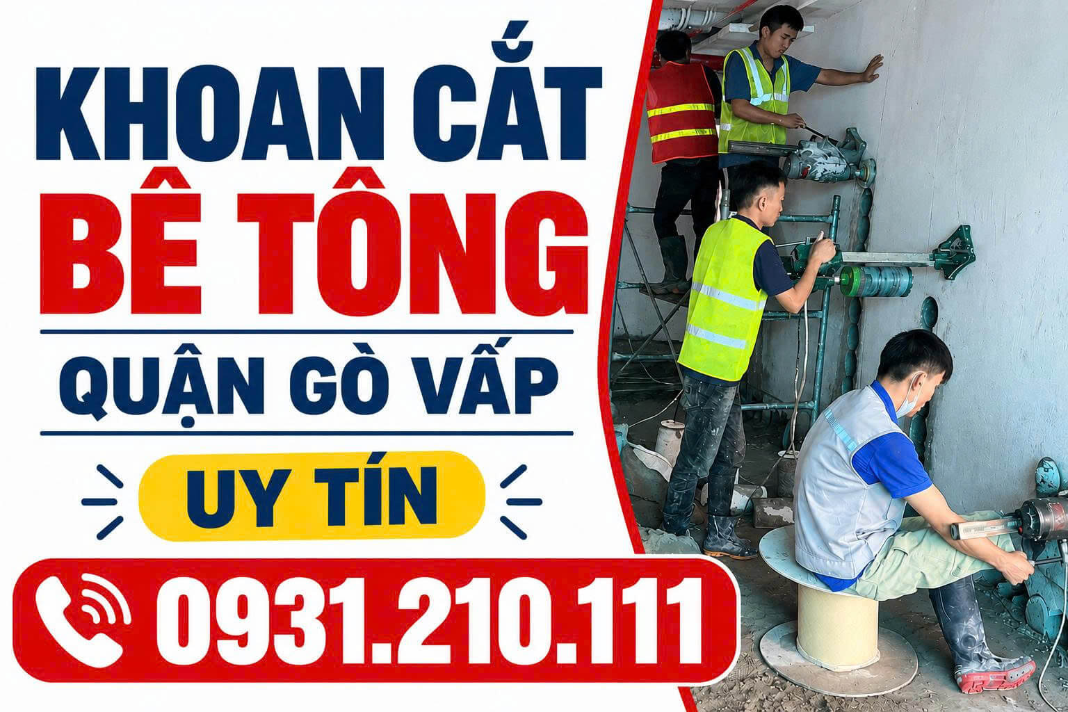 Khoan Cắt Bê Tông Gò Vấp