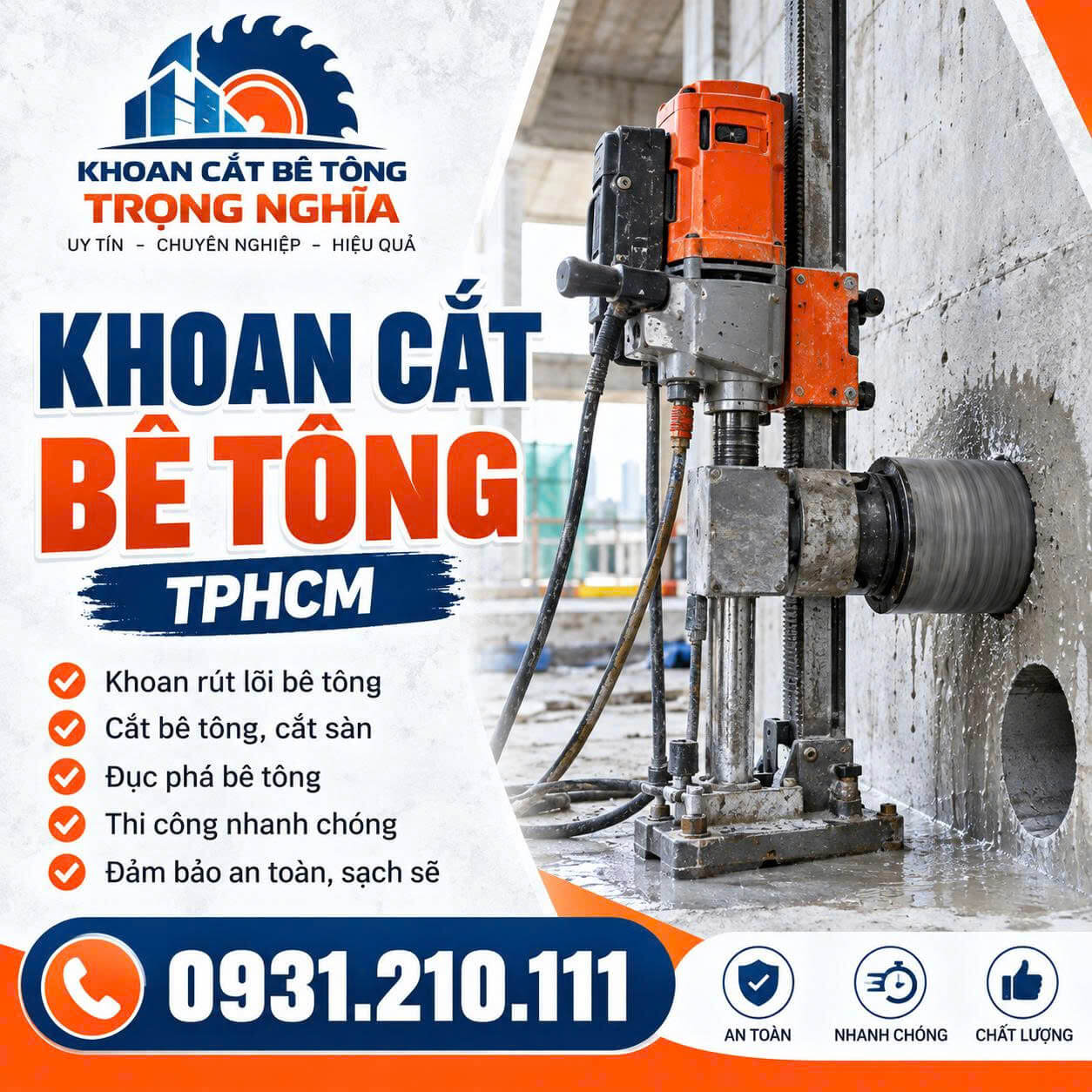 Khoan Cắt Bê Tông HCM