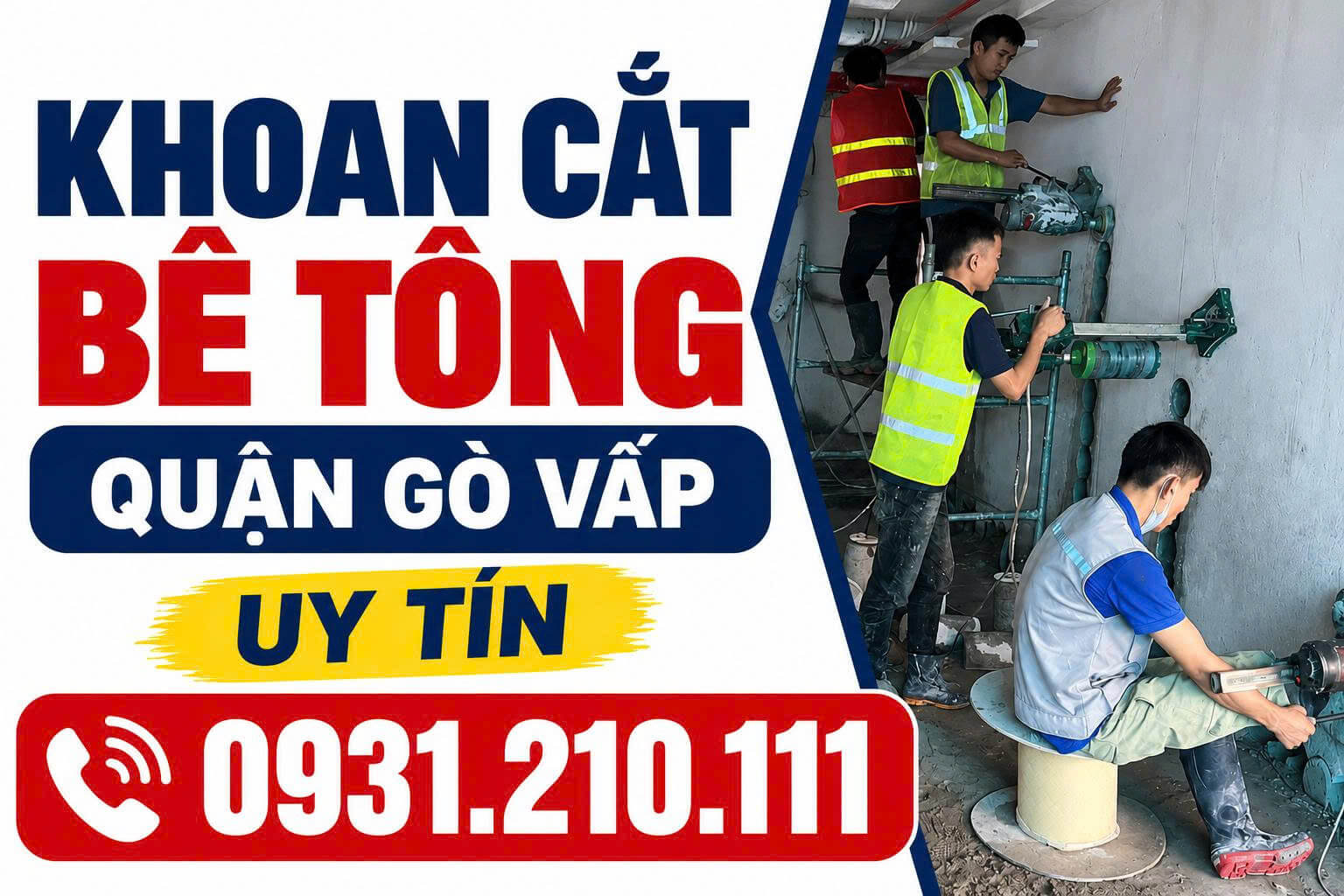Khoan Cắt Bê Tông Quận Gò Vấp