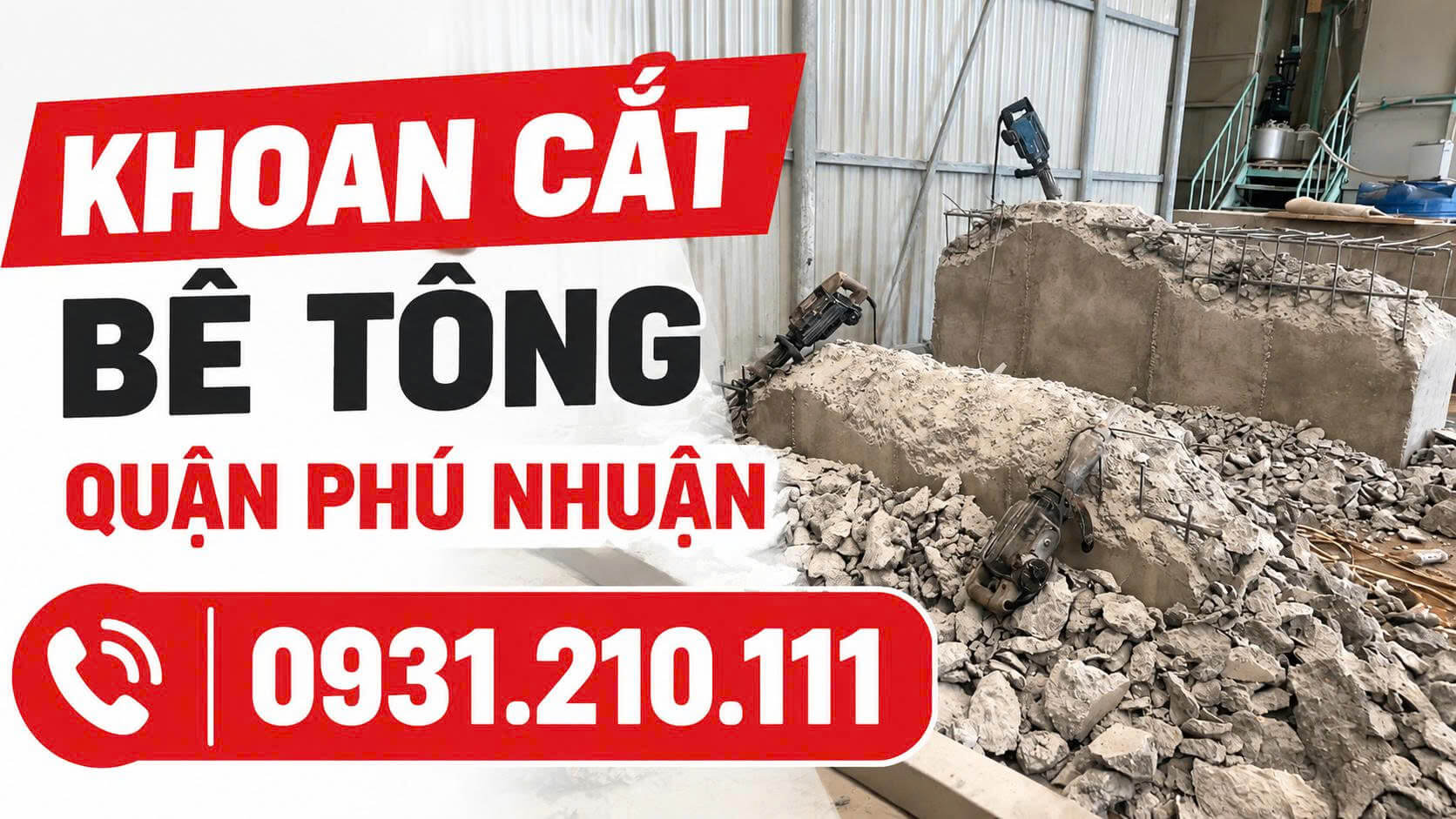Khoan Cắt Bê Tông Quận Phú Nhuận