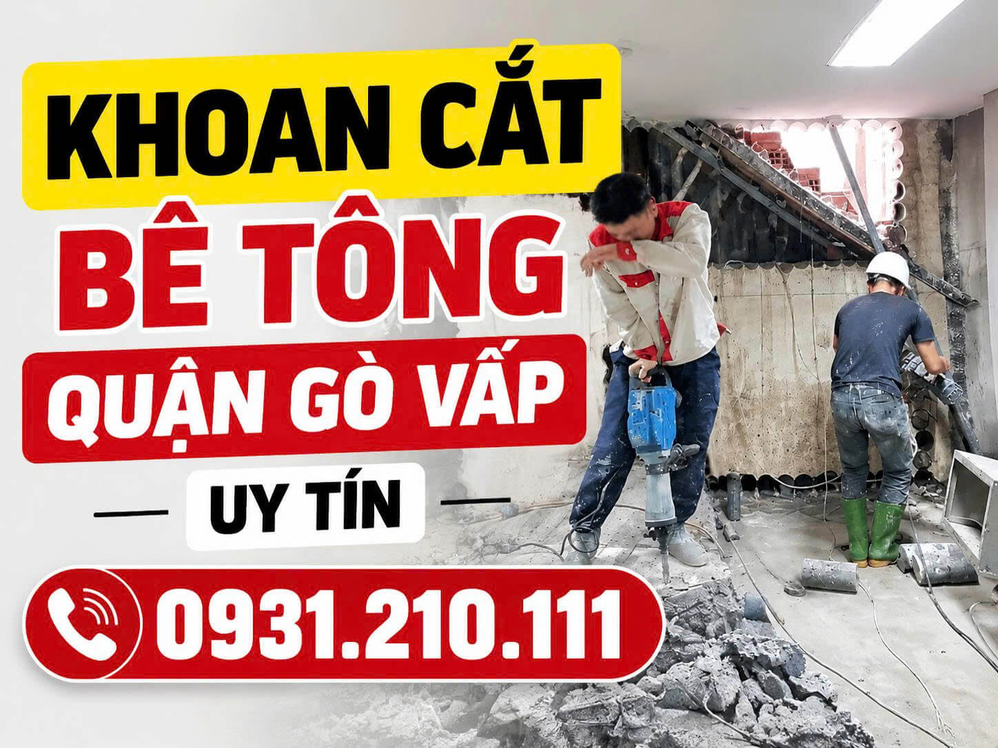 Khoan Cắt Bê Tông Tại Gò Vấp