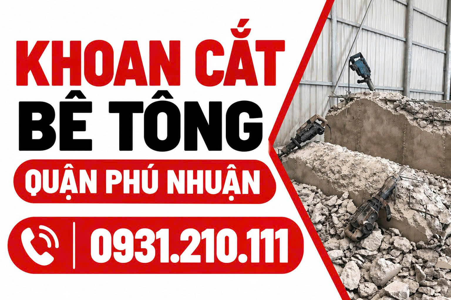 Khoan Cắt Bê Tông Tại Phú Nhuận