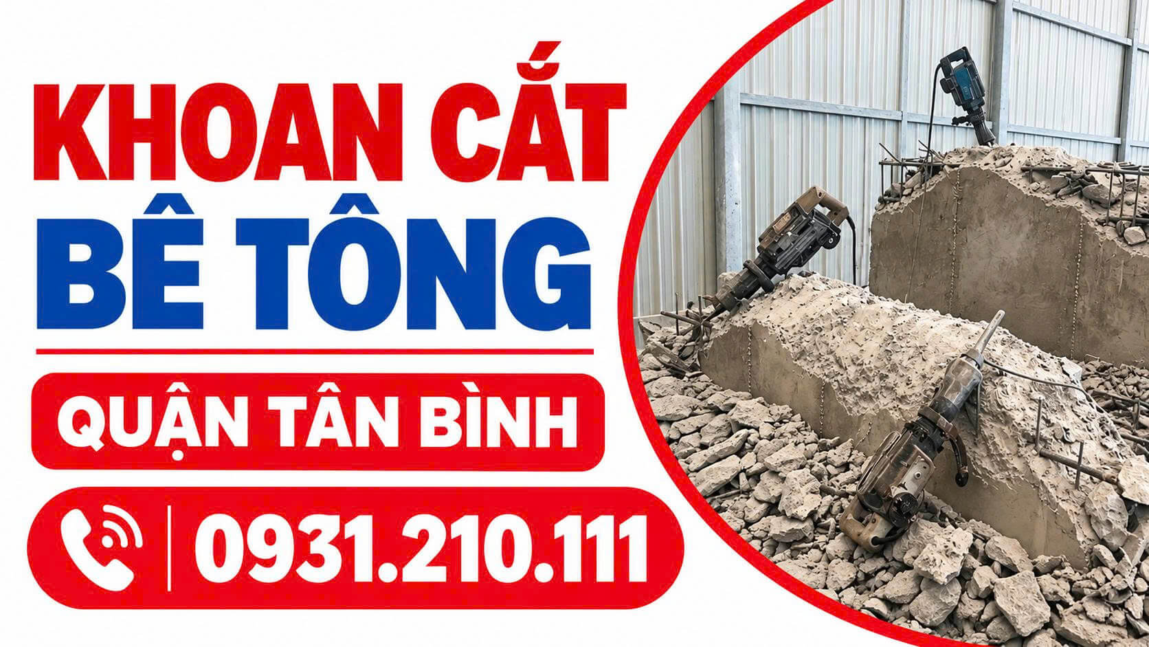 Khoan Cắt Bê Tông Tại Quận Tân Bình