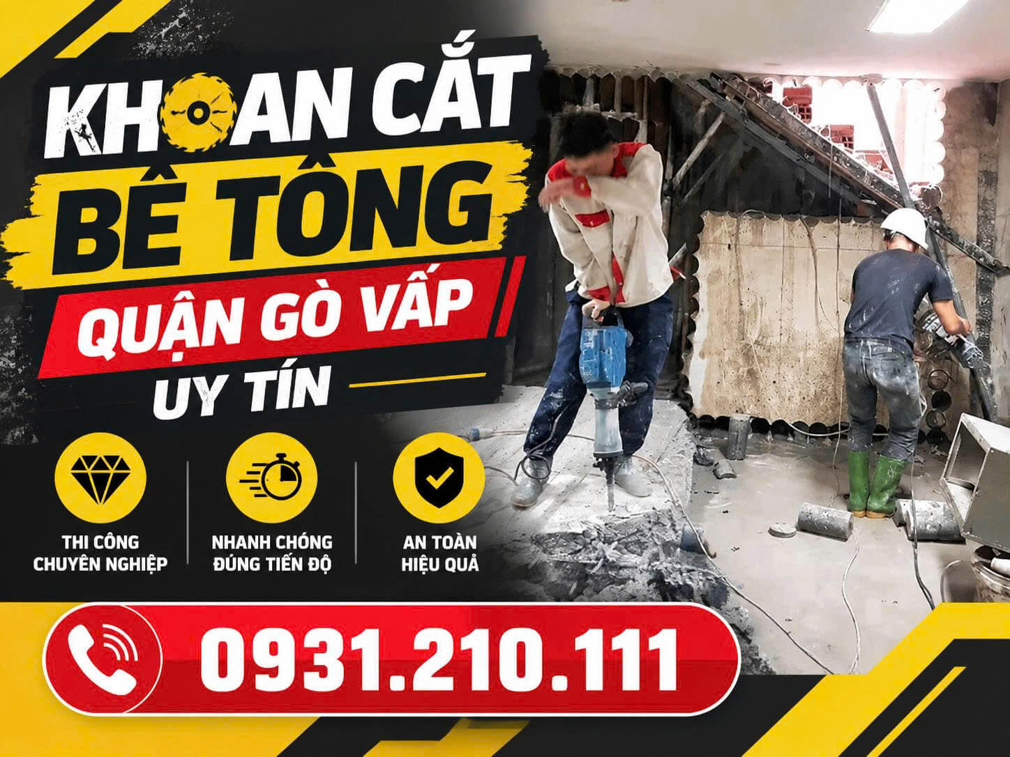 Khoan Cắt Bê Tông ở Gò Vấp