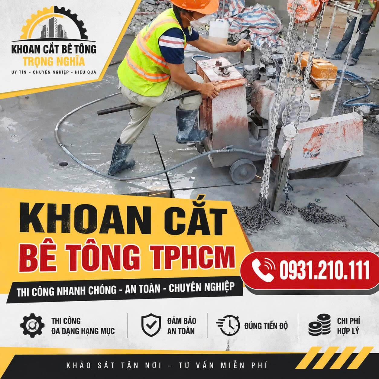 Khoan Cắt Bê Tông ở TPHCM